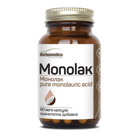 HERBAMEDICA MONОLAK Монолауринова киселина 500mg x 60 caps