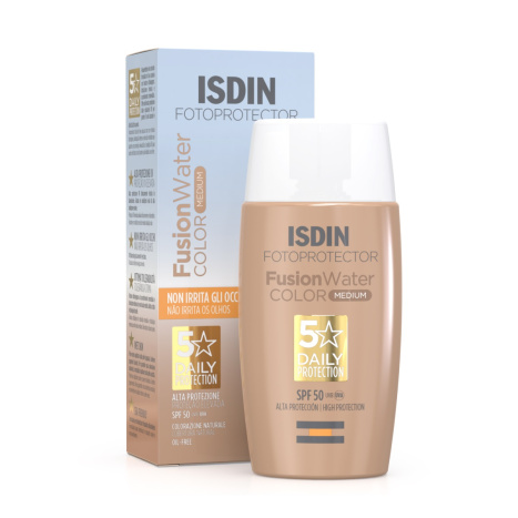ISDIN FOTOPROTECTOR FUSION WATER COLOR Tinted sunscreen fluid for the face, with an ultra-light texture SPF50 50ml