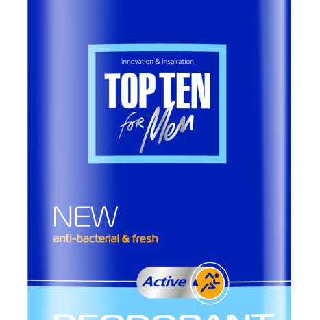 TOP TEN ACTIVE Body deodorant for sensitive skin 150ml