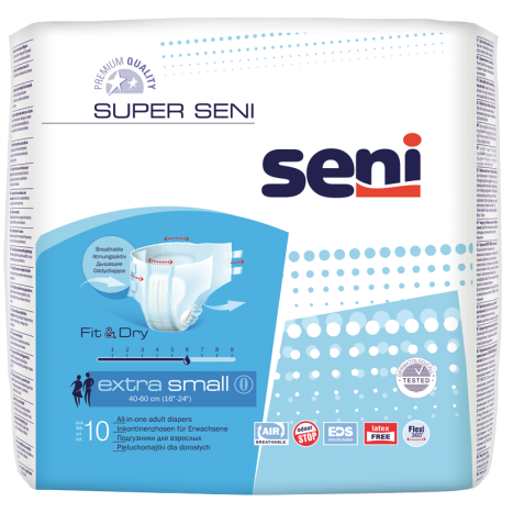 SENI SUPER EXTRA SMALL universal diapers XS x 10 1165
