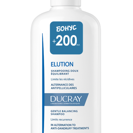 DUCRAY ELUTION Gentle balancing shampoo 400ml at the price of 200ml