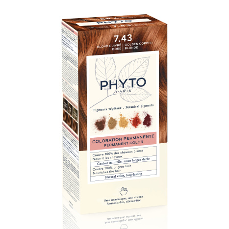 PHYTO PHYTOCOLOR боя за коса N7.43 Медно русо