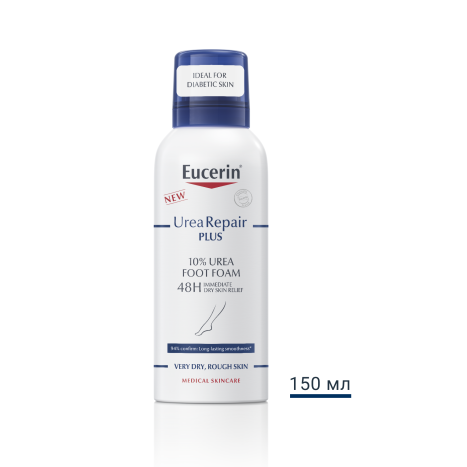 EUCERIN UREAREPAIR пяна за крака 10% Urea 150ml