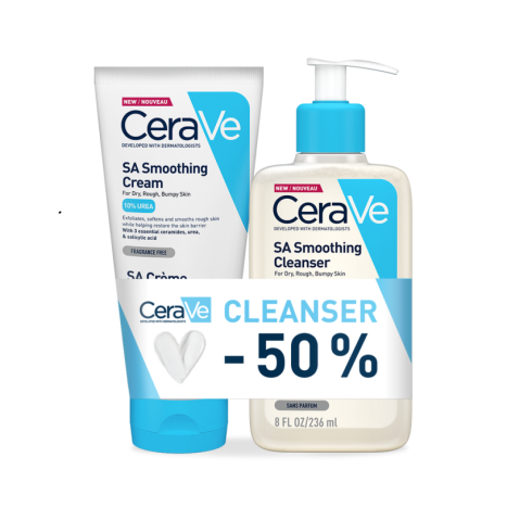 CERAVE PROMO SA smoothing cream 177ml + Cleansing gel 236ml