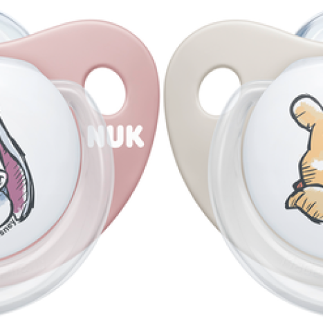 NUK DISNEY pacifier pacifier silicone 0-6 months. Girl x 2