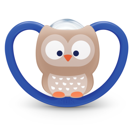 NUK pacifier pacifier silicone 18-36 months, 1 pc., Space, Owl