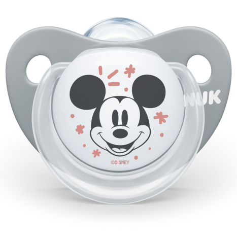 NUK pacifier pacifier silicone 6-18 months, 1 pc., MICKEY, Gray