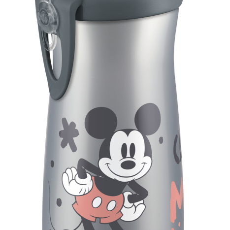 NUK Sports Cup Mickey 450ml, with flap, 24+ months, Grey