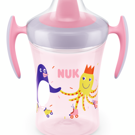 NUK EVOLUTION Trainer Cup, 6+ months, 230 ml. Pink