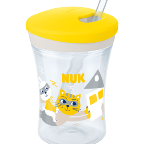 NUK EVOLUTION Action Cup, 12+ months, 230 ml., Yellow