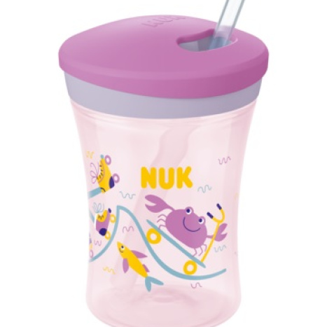 NUK EVOLUTION Action Cup, 12+ months, 230 ml., Pink