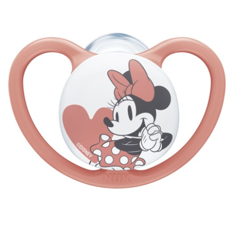 NUK pacifier pacifier silicone 0-6 months, 1 pc., Space Mickey, Red