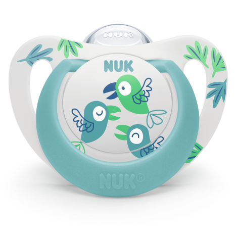 NUK pacifier pacifier silicone 6-18 months, 1 pc. STAR Blue