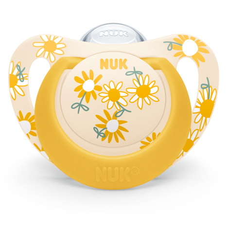 NUK pacifier silicone 18-36 months, 1 pc. STAR Yellow