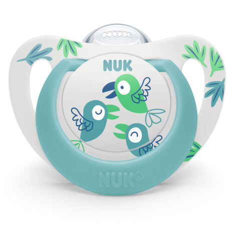 NUK pacifier silicone 18-36 months, 1 pc. STAR Blue