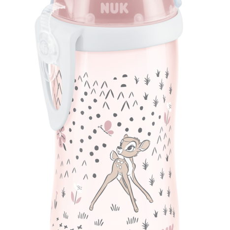 NUK Kiddy Cup 300 мл. BAMBI, с твърд накрайник, 12+ мес.