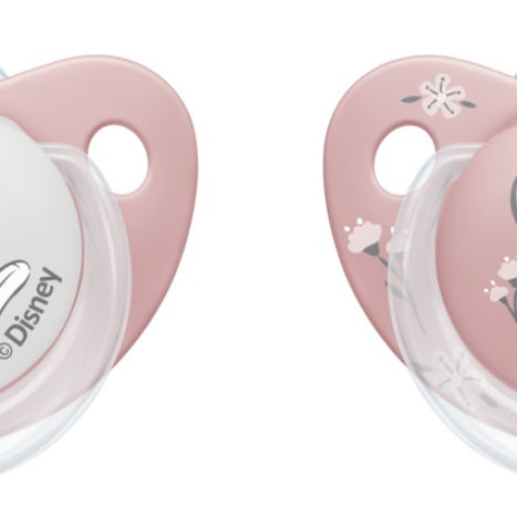 NUK BAMBI pacifier pacifier silicone 6-18 months. x 2