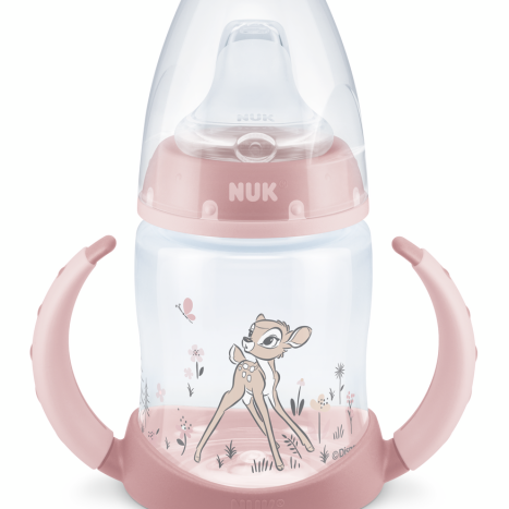 NUK FIRST CHOICE RR Bottle Temperature control 150 ml. with silicone tip for juice 6+ months, Bambi