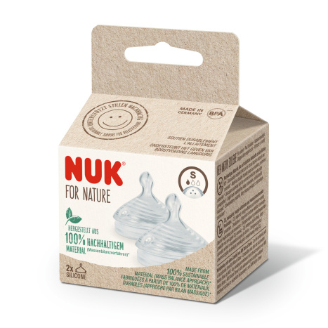 NUK for NATURE биберон за храна силикон S, 2бр. Softer