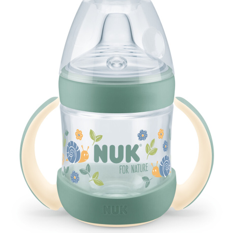 NUK for NATURE Juice bottle PP Temperature control 150 ml. with silicone tip, Green