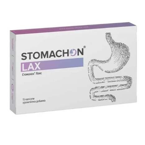 NATURPHARMA STOMACHON LAX for constipation and detoxification x 15 caps