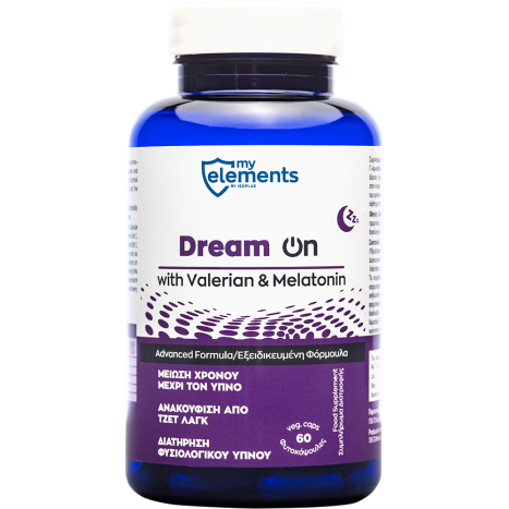 MY ELEMENTS DREAM ON for peaceful sleep with valerian and melatonin x 60 caps