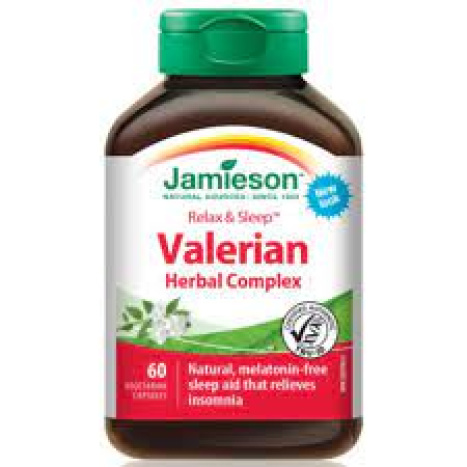 JAMIESON VALERIANA Herbal Complex при напрежение и безсъние x 60 caps