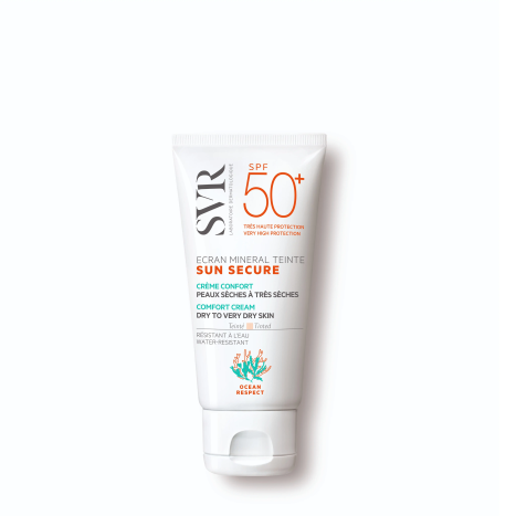 SVR SUN SECURE екран SPF50+ тениран слънцезащитен крем за суха и много суха кожа 50ml