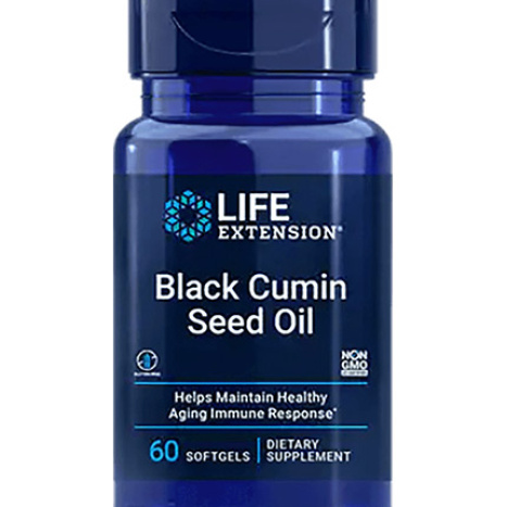 LIFE EXTENSION BLACK CUMIN SEED OIL Черен кимион масло x 60 softgels