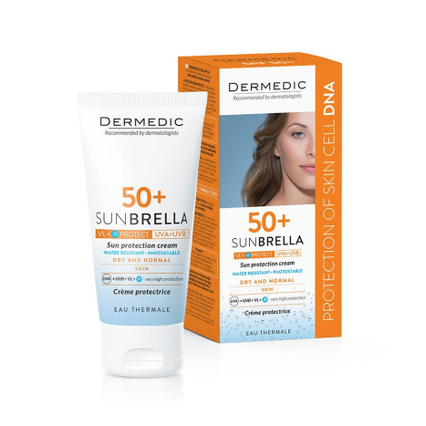 DERMEDIC SUNBRELLA Слънцезащитен крем за лице SPF50+ за суха и нормална кожа 50ml DM-101-1