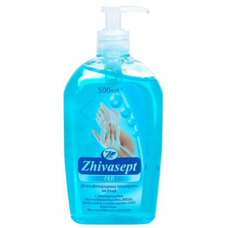 ZHIVASEPT gel disinfectant blue 500ml