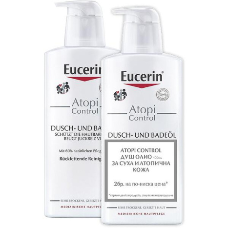 EUCERIN DUO ATOPI CONTROL washing oil 400ml 1+1 -30% package