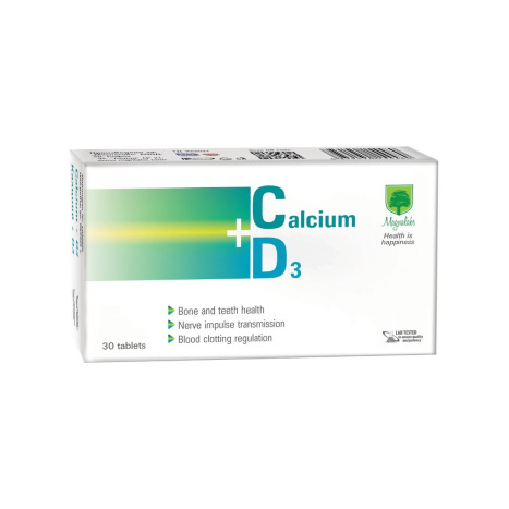 MAGNALABS CALCIUM + D3 Калций + Витамин Д за здрави кости и стави х 30 tabl