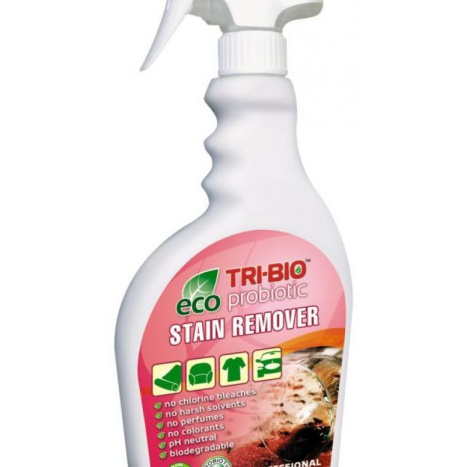 TRI-BIO Bio stain remover, plastic bottle with dispenser, 420ml