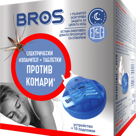 BROS electric vaporizer against mosquitoes+10 tab