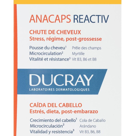 DUCRAY ANACAPS REACTIV for reactive hair loss x 90 caps