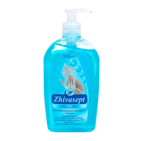 ZHIVASEPT S hand gel disinfectant blue 500ml