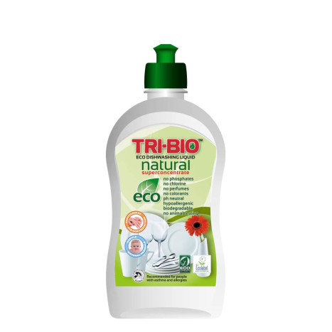 TRI-BIO Natural eco liquid dishwashing detergent, 420ml