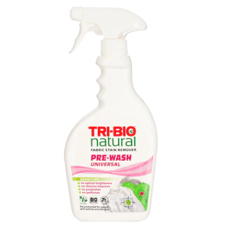 TRI-BIO Натурален еко спрей за премахване на петна по тъкани преди пране