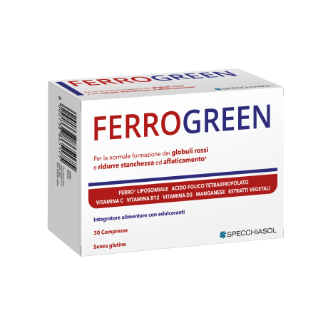 FERROGREEN липозомно желязо и фолиева киселина при анемия и умора x 30 tabl