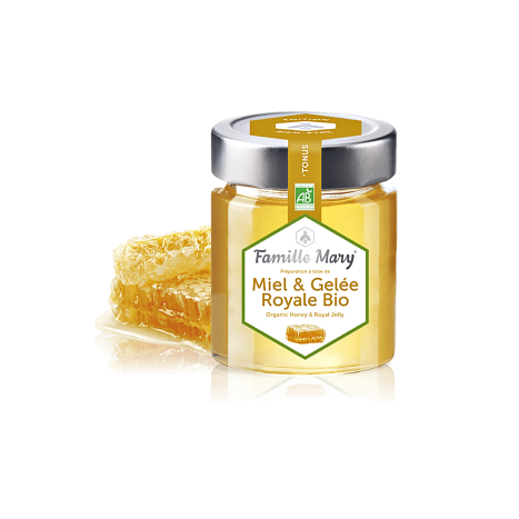 FAMILLE MARY Miel and Gelee Royale Bio Organic Honey and Royal Jelly Био Акациев мед + Пчелно млечице 170 g