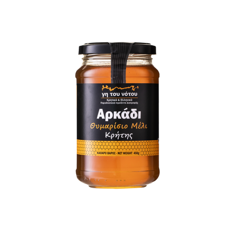 RAKS Cretan Thyme Honey Arkadi Критски пчелен мед от Мащерка Arkadi 450 g