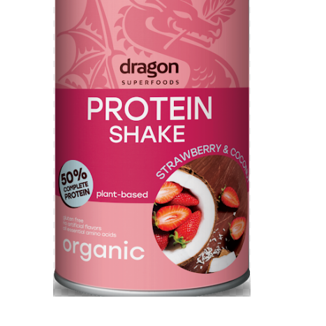 DRAGON SUPERFOODS Протеинов шейк с ягода и кокос 450g