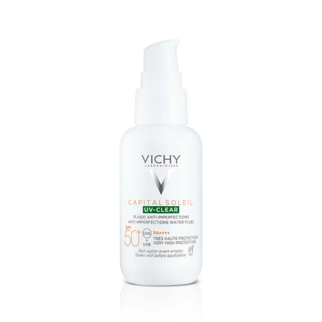 VICHY SOLEIL UV-CLEAR SPF50+ флуид за лице против несъвършенства 40ml