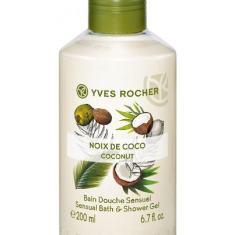 YVES ROCHER PLAISIRS NATURE SHOWER GEL - coconut 200ml