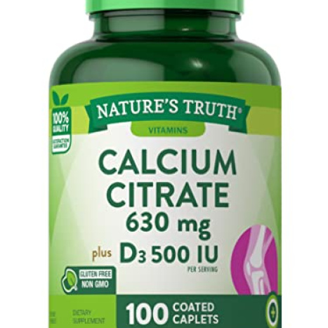 NATURE'S TRUTH Maximum Calcium Citrate + Vit D3 x 100 tabl