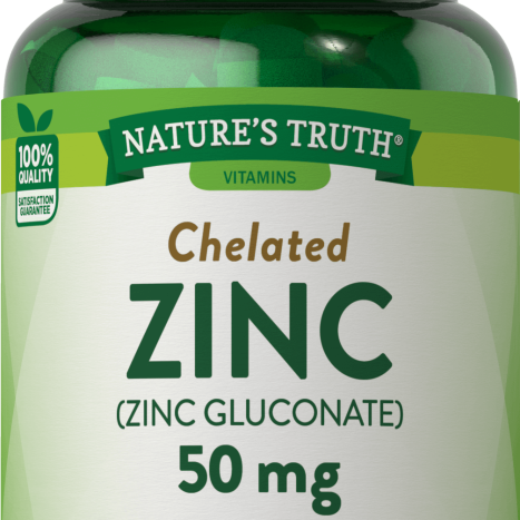 NATURE'S TRUTH Zinc 50 mg Chelated x 100 tabl