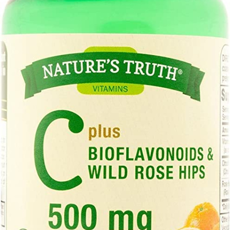 NATURE'S TRUTH Vitamin C 500 mg with Bioflavonoids & Rose Hips x 100 tabl