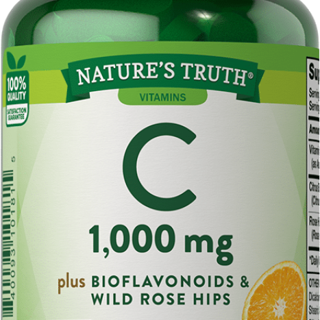 NATURE'S TRUTH Vitamin C 1,000 mg with Rose Hips Time Release x 60 capl
