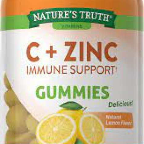 NATURE'S TRUTH Vit C + Zinc Immune Support x 60 gum